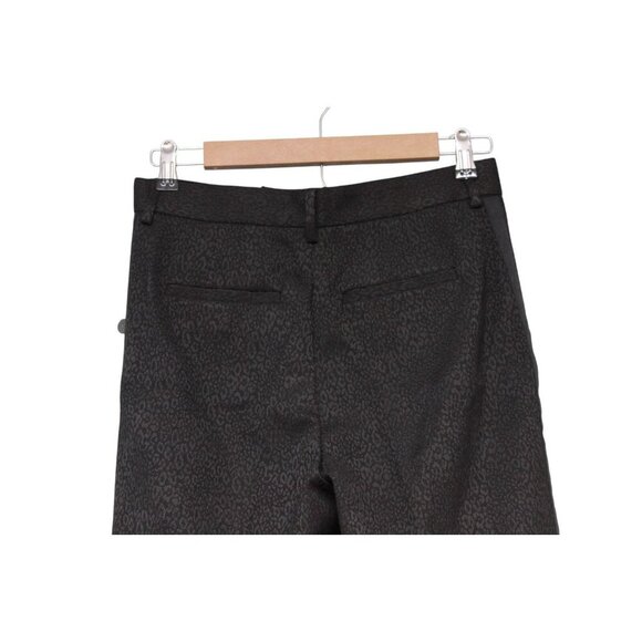 NWT Madewell Dress Pants Size 0 Black Animal Print Pleated Trousers High Rise - Picture 8 of 13
